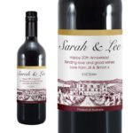 Personalised Any Message Vineyard Label Bottle of Red Wine - Image 6