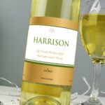 Personalised Any Message Gold Label Bottle of White Wine - Image 4