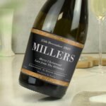 Personalised Classic Black Label Design Bottle of Prosecco - Image 2