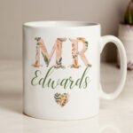 Personalised 'Mr' Autumnal Design Ceramic Mug