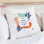 Personalised Any Message Tropical Design Filled Cushion