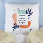 Personalised Any Message Tropical Design Filled Cushion - Image 2
