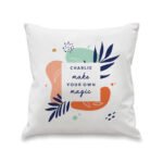 Personalised Any Message Tropical Design Filled Cushion - Image 4