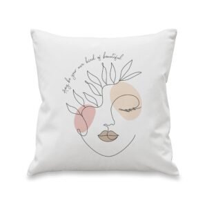 221801770000 Personalised Grace Line Art Design Filled Cushion 2