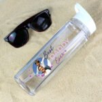 Personalised Floral Design 'Best Ever' Photo Upload Plastic Water Bottle - Image 2