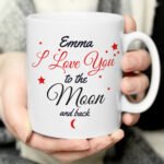 Personalised 'I Love You To The Moon And Back' Ceramic Mug - Image 2