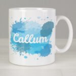 Personalised Name Only Colourful Splash Design Ceramic Mug - Image 3