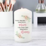 Personalised 'The Best Thing' Floral Design Pillar Candle - Image 3