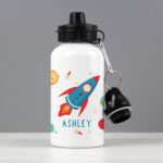 Personalised Children’s Rocket Design Aluminium Drinks Bottle