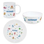 Personalised Children's Dinosaur Design Plastic Breakfast Set - Image 3