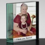 Personalised Any Message Photo Upload Crystal Glass Token - Image 3