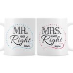 Personalised 'Mr Never Right' & 'Mrs Always Right' Ceramic Mug Set - Image 3