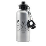 Personalised Golf Clubs Design Silver Aluminium Drinks Bottle - Image 2