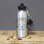 Personalised 'Fishing Club' Silver Aluminium Drinks Bottle