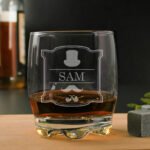 Personalised Gentlemans Glass Tumbler & Miniature Bottle of Jack Daniel’s Whiskey Gift Set - Image 3