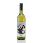 Personalised Any Message Photo Upload Bottle of White Wine - Image 2