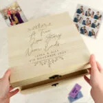 Personalised 'A True Love Story Never Ends' Large Wooden Keepsake Box - Image 3