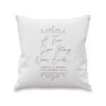 Personalised 'A True Love Story Never Ends' Filled Cushion - Image 3