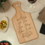 Personalised 'A True Love Story Never Ends...' Wooden Paddle Board