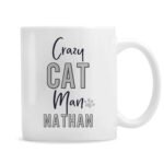 Personalised 'Crazy Cat Man' Ceramic Mug - Image 5