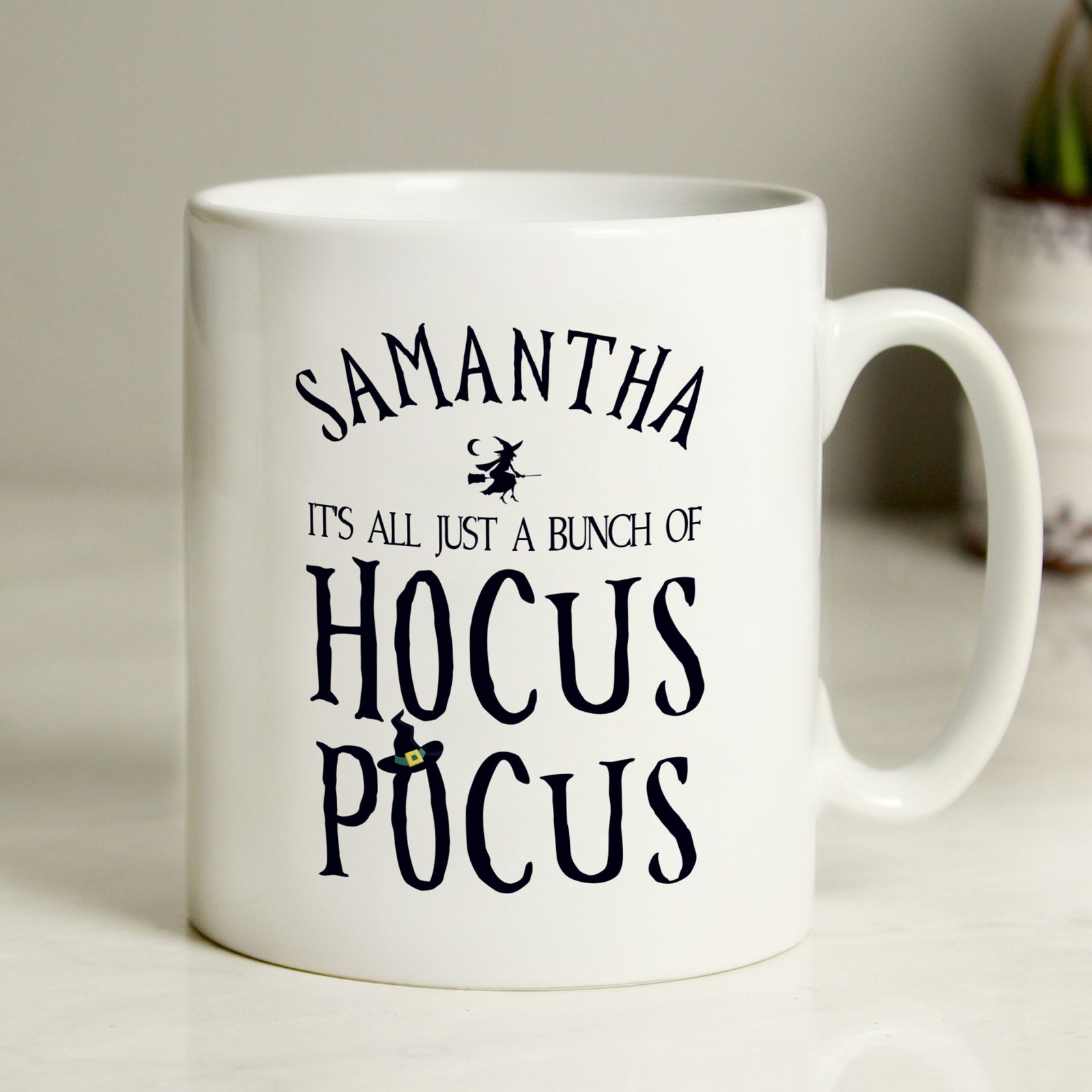 4004539 Personalised Halloween 'It's All Just A Bunch of Hocus Pocus' Ceramic Mug Personalised Halloween 'It's All Just A Bunch of Hocus Pocus' Ceramic Mug - Image 1