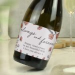 Personalised Floral Design 'Always And Forever' Bottle of Prosecco - Image 2