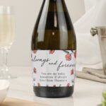Personalised Floral Design 'Always And Forever' Bottle of Prosecco - Image 3