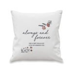 Personalised 'Always and Forever' Filled Cushion - Image 3