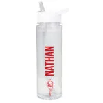 Personalised Name Only Sports Design Plastic Water Bottle - Image 10