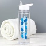 Personalised Name Only Splash Design Plastic Water Bottle - Image 4