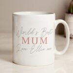 Personalised Grey & Blush Design Ceramic Mug - Image 2
