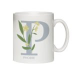 Personalised Initial & Name Floral Design Ceramic Mug - Image 5