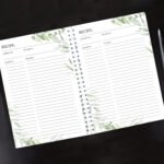 Personalised Botanical Design A5 Recipe Book Journal - Image 2