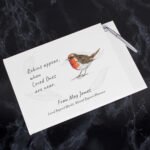 Personalised 'Robins Appear...' Memorial Guest Book - Image 2