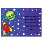 Personalised Children's Space Themed Greeting Card - Image 2
