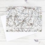Personalised 1945-1948 New Popular Map Design Greeting Card - Image 3