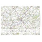 Personalised Present Day Map Design Greeting Card