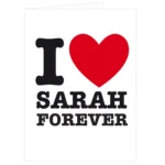 Personalised Big Heart Design Greeting Card - Image 2