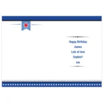 Personalised Star & Banner Design Birthday Card - Image 2