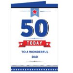 Personalised Star & Banner Design Birthday Greeting Card - Image 4