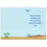 Personalised Children's Dinosaur Themed Greeting Card - Image 2
