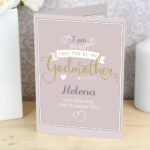 Personalised 'I Am Glad That You're My Godmother' Greeting Card - Image 3
