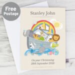 Personalised Children's Noah's Ark Themed Greeting Card - Image 2