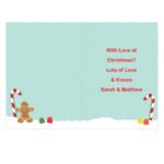 Personalised Gingerbread House Design 'Have A Sweet Christmas' Greeting Card - Image 4