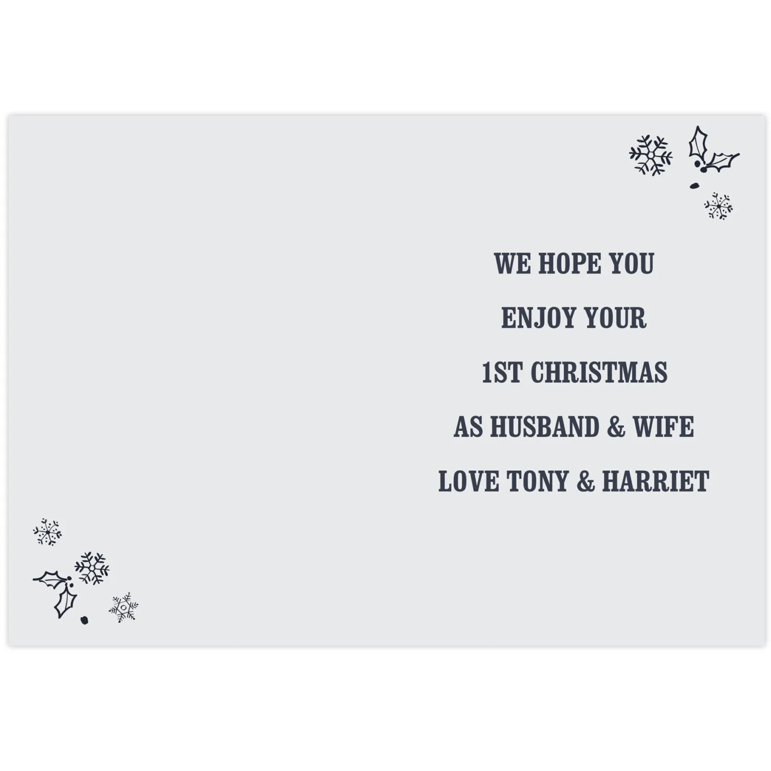 Personalised 'Merry Christmas' Frost Design Card - Image 2