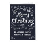 Personalised 'Merry Christmas' Frost Design Greeting Card - Image 4