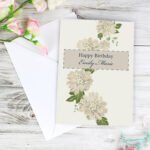 Personalised Gold Floral Design Greeting Card - Image 2