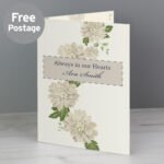 Personalised Gold Floral Design Greeting Card - Image 3