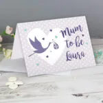 Personalised 'Mum To Be' Stork Design Greeting Card