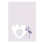 Personalised 'Mum To Be' Stork Design Greeting Card - Image 3
